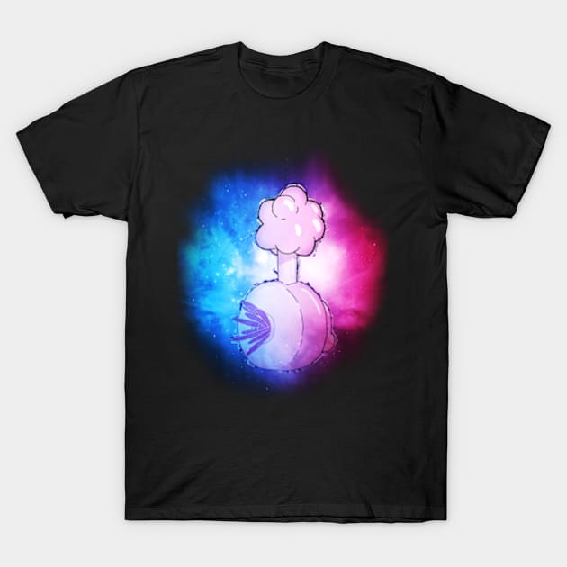 Plumbus in space, nebula illustration T-Shirt by ThreadChef